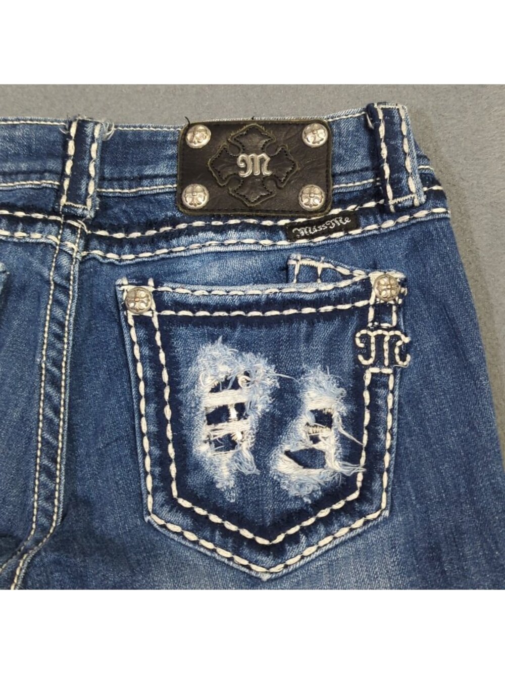 Miss Me Jeans Women's 27x37 Fits 27x35 Blue Skinny Denim